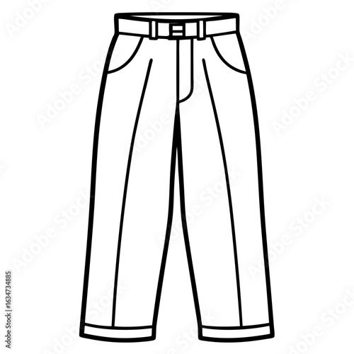 Minimalist Pants Illustration