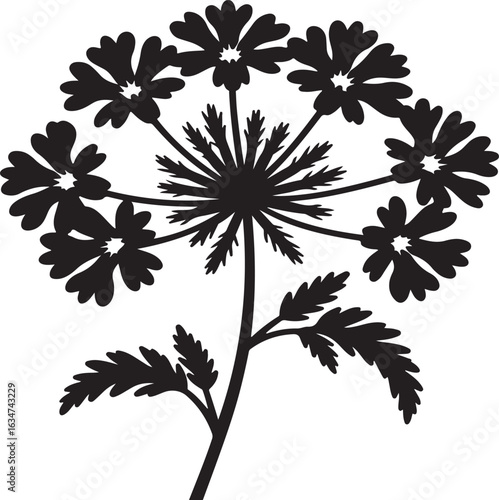 A set of seamless floral patterns featuring black and white flowers, leaves, and other plant illustrations for various design projects