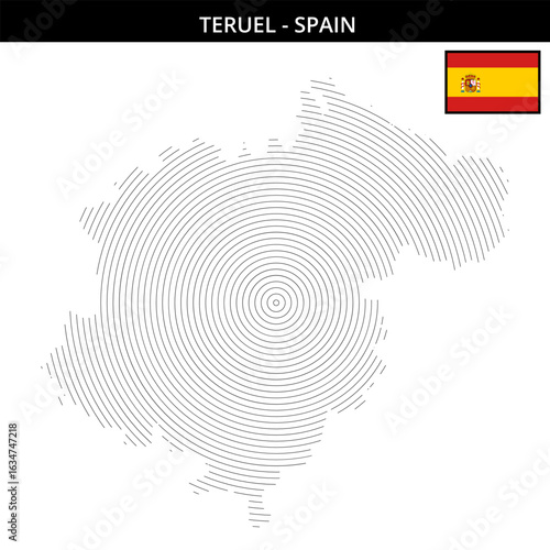 the beauty of Teruel in Spain with its unique map design