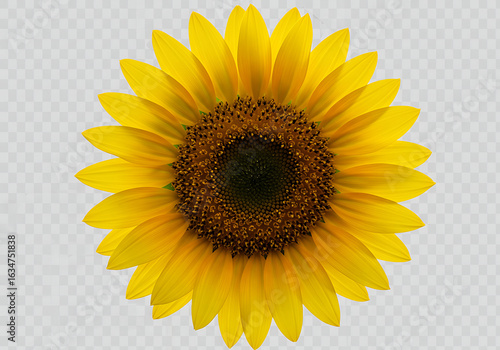 Vibrant Sunflower: Close-up Photo of a Blooming Sunflower