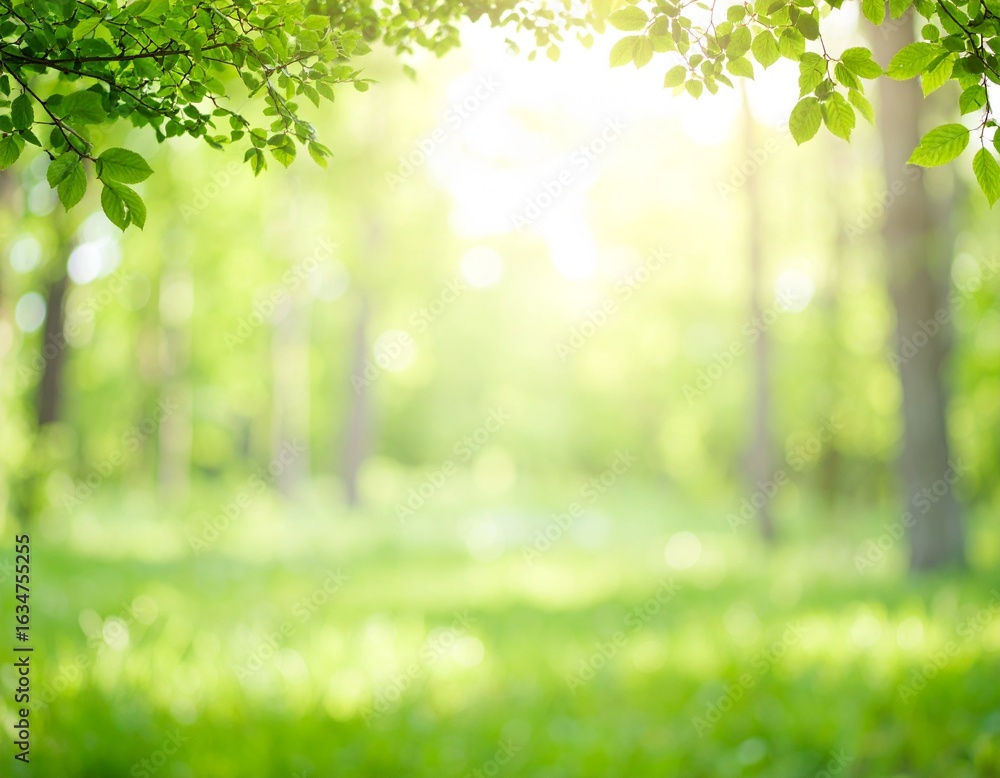 Obraz premium green leaves background