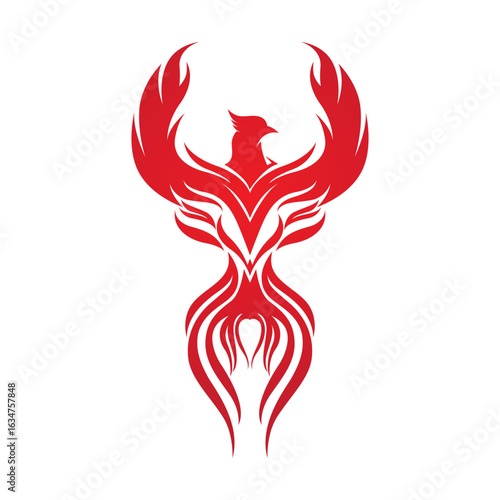 Phoenix Vector Icon Illustration