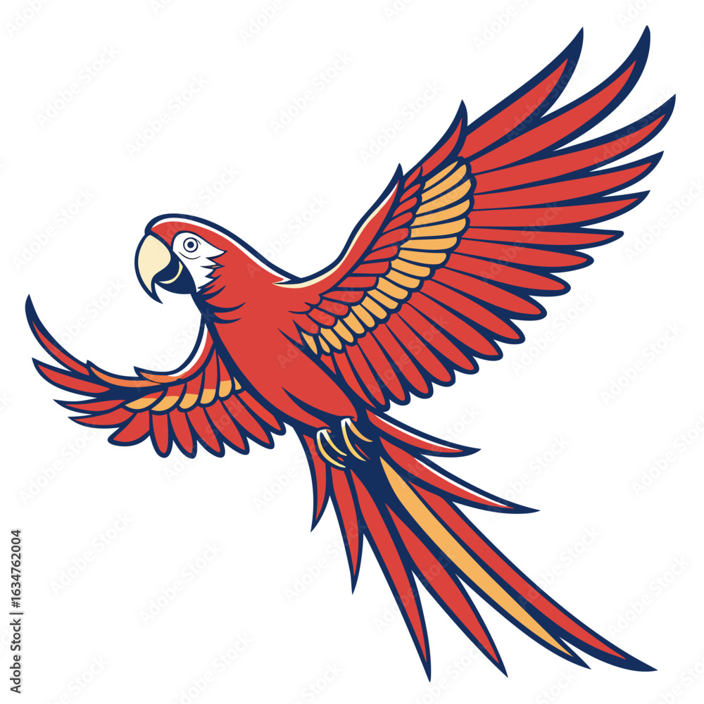 Fototapeta premium vector illustration of a bird