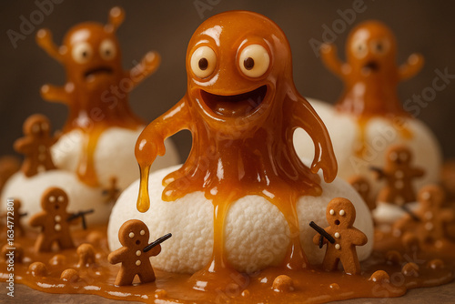 Two different 3D Cartoon scenes of 