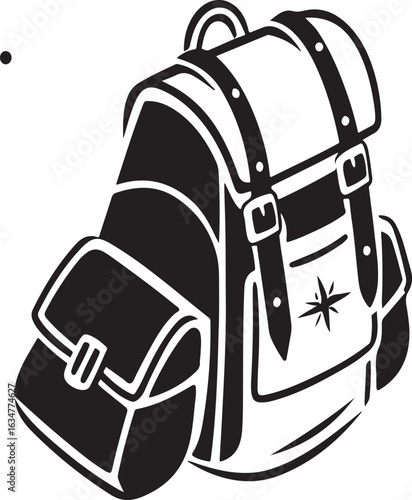 Camping backpack with side pockets hiking travel