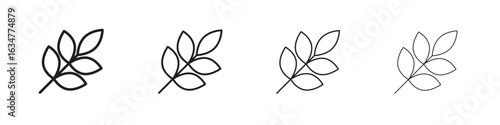 Wheat grain icons in black simple line elements.