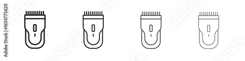 Trimmer icons in black simple line elements.