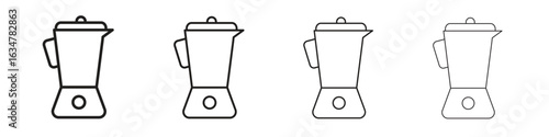 Blender icons in black simple line elements.