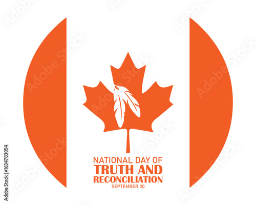 National Day of Truth and Reconciliation. 30 September. Vector illustration.