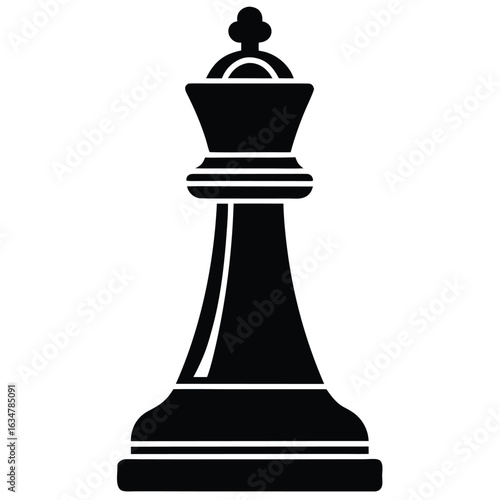 strategy chess piece vector icon