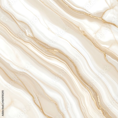 Abstract marble pattern, cream and gold veins