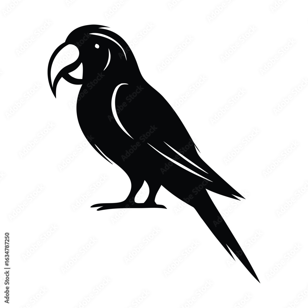 Fototapeta premium Parrot Bird Silhouette