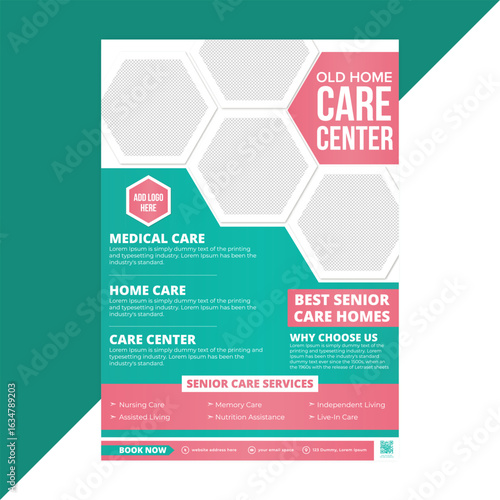 Senior Home Care Services Flyer Template
