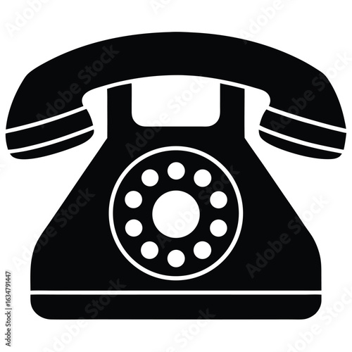 landline phone vector icon