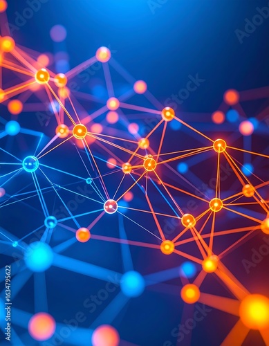 Abstract network of connected points
