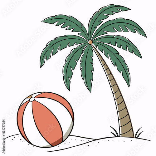 palm tree on a beach