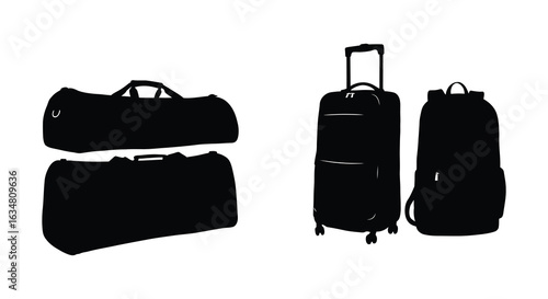 elegant modern detailed professional high quality Travel Silhouettes Luggage and Bags