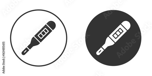Pregnancy test icons concept in solid versions. Flat design style.