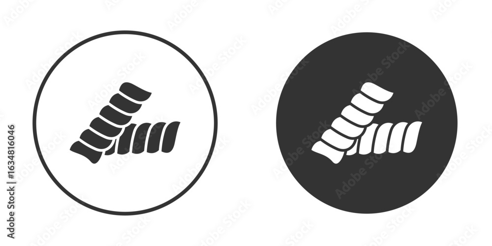 Obraz premium Pasta icons concept in solid versions. Flat design style.