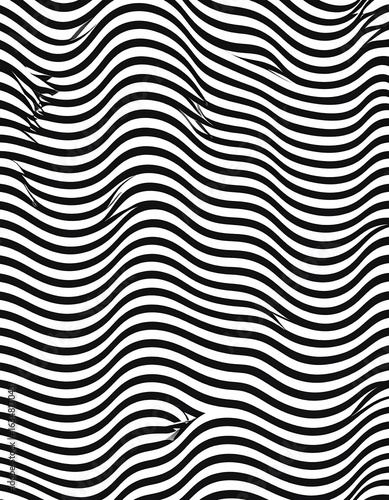 Abstract wavy striped pattern