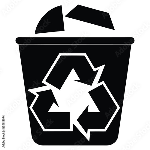 metal recycling vector icon
