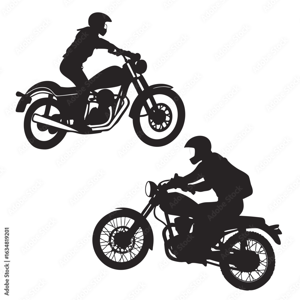 Fototapeta premium People Riding Motorcycles