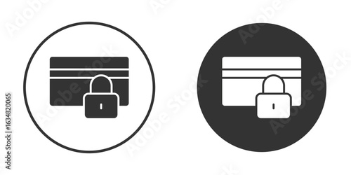 Credit limit icons concept in solid versions. Flat design style.