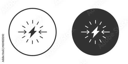 Conflict icons concept in solid versions. Flat design style.