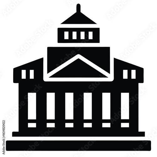 commodity exchange building vector icon