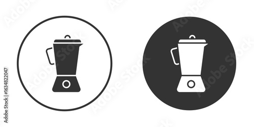 Blender icons concept in solid versions. Flat design style.
