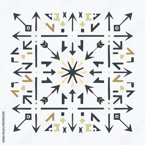 Pfeil-Set als schwarze Icons – moderne einfache Pfeile, Cursor-Symbole und Vektorsammlung