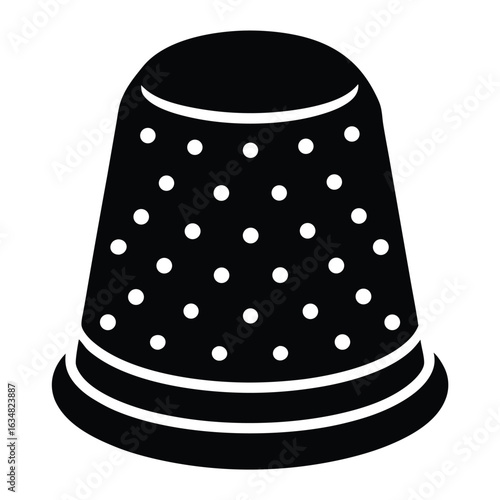 thimble vector icon