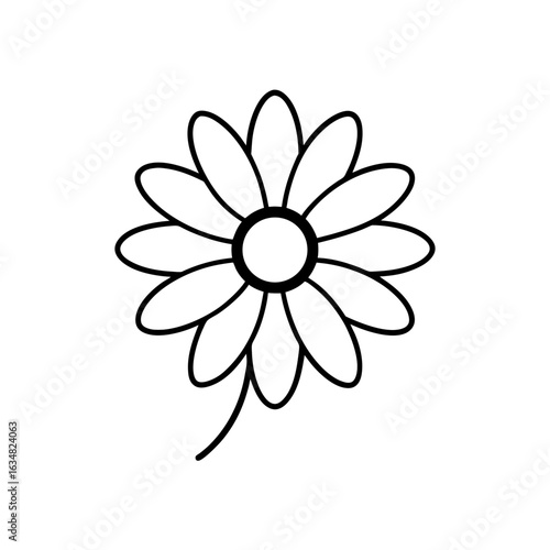 flower daisy icon vector