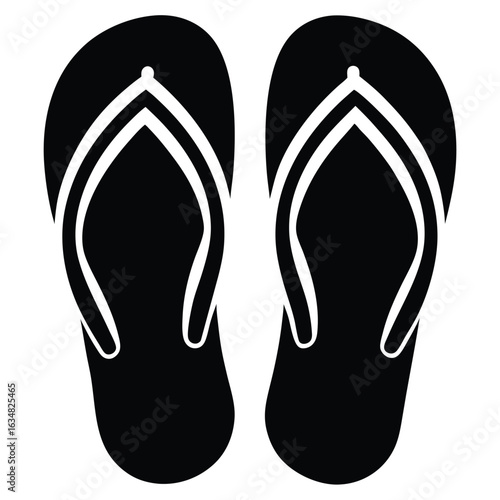 flip flops vector icon