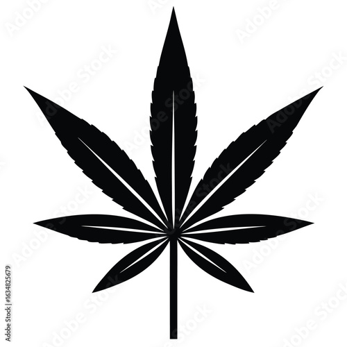 marijuana leaf vector icon