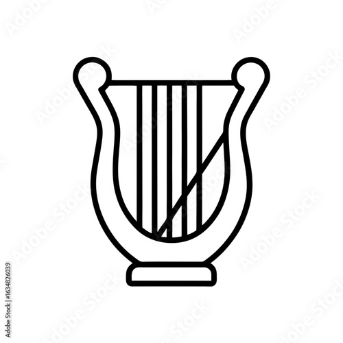 harp icon vector