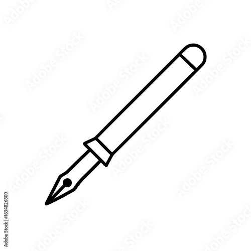 ink pen icon vector