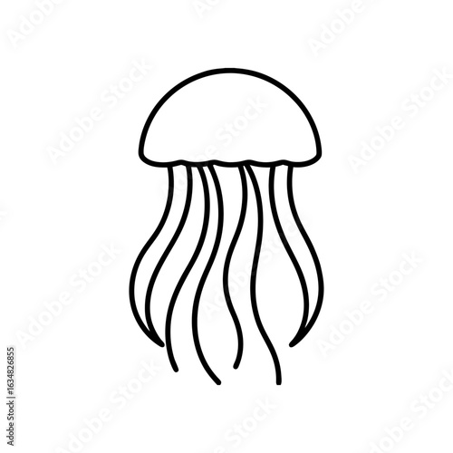 jellyfish icon vector