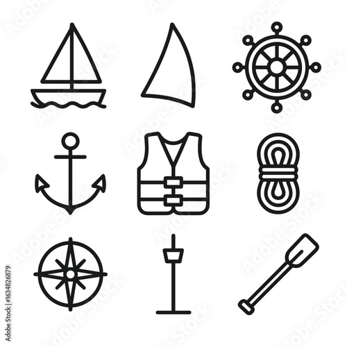 Sailing Gear Icons