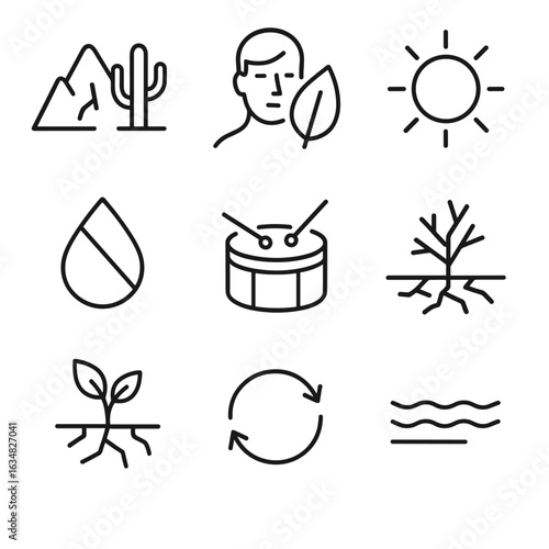 Dry Season Icons