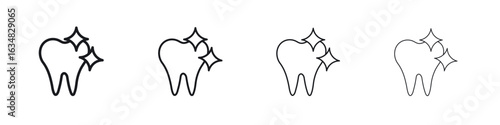 clean tooth icon Eps10. icons graphic design