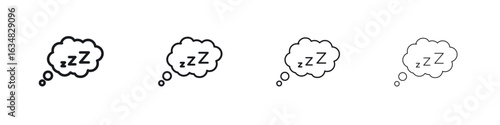 Zzz icon Eps10. icons graphic design