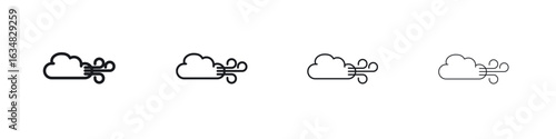Wind clouds icon Eps10. icons graphic design