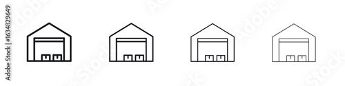 Warehouse icon Eps10. icons graphic design