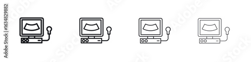 Ultrasonography icon Eps10. icons graphic design
