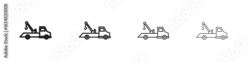 Tow truck icon Eps10. icons graphic design