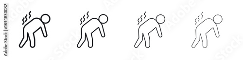 Tired icon Eps10. icons graphic design