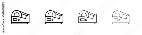 Tape dispenser icon Eps10. icons graphic design