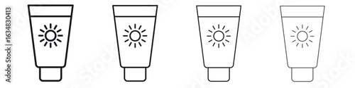 Sunscreen icon Eps10. icons graphic design