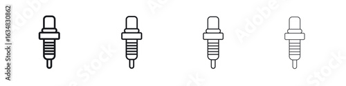 Spark plug icon Eps10. icons graphic design